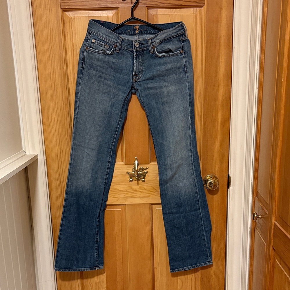7 For All Mankind Women's Medium Blue Bootcut Jeans